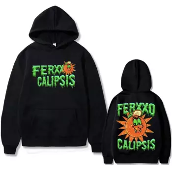 Толстовка Rapper Feid Ferxxo Ferxxocalipsis Tour 2024, мужская и женская Толстовка Оверсайз в стиле хип-хоп, Мужская модная винтажная уличная одежда