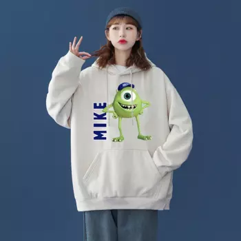 Толстовка с капюшоном Disney Monster University Sullivan Mike, мужская и женская модная повседневная Уличная одежда для студентов, толстовка