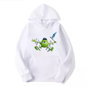 Толстовка с капюшоном Disney Monster University Sullivan Mike, мужская и женская модная повседневная Уличная одежда для студентов, толстовка