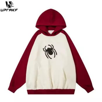 Толстовка с капюшоном и принтом в виде паука