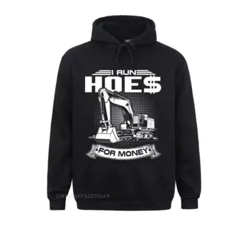 Толстовка с капюшоном I Run Hoes For Money для строителей, забавные толстовки, толстовки с длинными рукавами, модные капюшоны с принтом, пляжные мужские