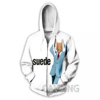 Толстовка с капюшоном на молнии, с 3D принтом