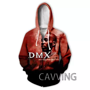 Толстовка с капюшоном, на молнии, с 3D-принтом