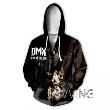 Толстовка с капюшоном, на молнии, с 3D-принтом