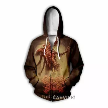 Толстовка с капюшоном, на молнии, с 3D принтом