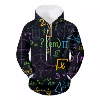 Толстовка с капюшоном осень/зима 2024, оптовая продажа, математическая формула, 3d модный принт с буквами, горящее сердце, трендовая уличная толстовка с капюшоном