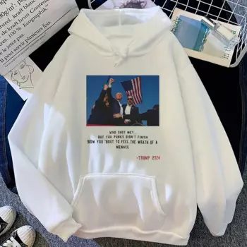 Толстовка с капюшоном с изображением Трампа