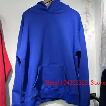 Толстовка с капюшоном SEASON6 в американском стиле хип-хоп, осень-зима, новый однотонный свободный пуловер для мужчин и женщин, толстовка с капюшоном Kanye West для пар