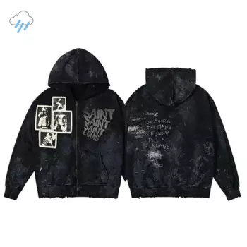 Толстовка с капюшоном в стиле граффити «Сен-Луис»