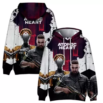 Толстовка унисекс с 3D-принтом в виде сердца