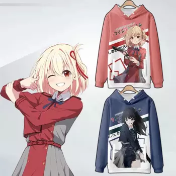 Толстовка Женская/Мужская/детская с 3D-принтом Lycoris Recoil