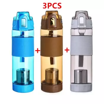 Фотолампа Tomaline (увеличивает PH до 7,2 до 9.5 фотолампочек, Спортивная бутылка для щелочной воды 650 мл, 3 шт.