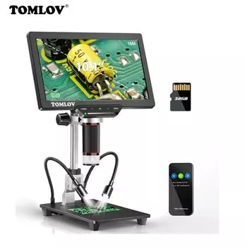 TOMLOV DM202 Цифровой микроскоп 16MP для пайки
