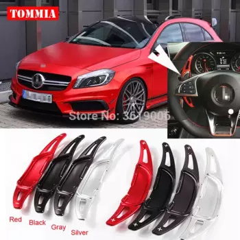 Tommia для Benz A45 AMG 2015-2018 2 шт. рулевое колесо алюминиевый рычаг переключения передач удлинитель автомобильный Стайлинг