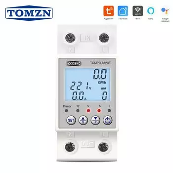 TOMZN TOMPD-63WIFI автоматический выключатель с датчиком тока 63А