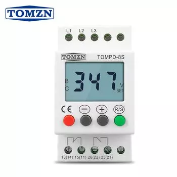TOMZN TOMPD-8S 3-фазное реле контроля напряжения