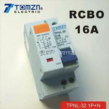 TOMZN TPNL-32 Автоматический выключатель остаточного тока 16А 220В
