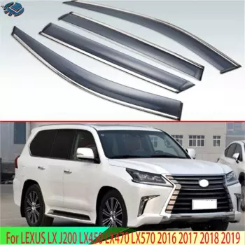 Тонированные солнцезащитные козырьки на лобовое стекло аксессуары для LEXUS LX J200 LX450 LX470 LX570 2016 2017 2018 ветровые дефлекторы для боковых окон автомобиля