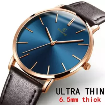 Тонкие мужские часы Luxus Herren Uhr, модные кварцевые часы с синим циферблатом, мужские часы, Роскошные мужские часы, мужские часы 2020