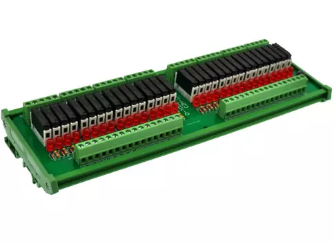 Тонкий DIN рейка крепление DC12V раковина/NPN 32 SPST-NO 5A Мощность триггерный релейный модуль, APAN3112