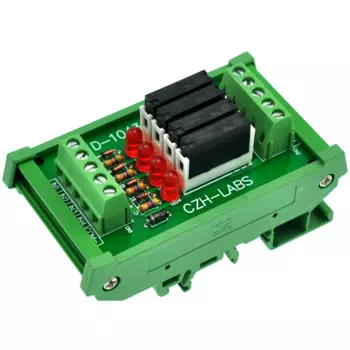 Тонкий DIN рейка крепление DC5V источника/PNP 4 SPST-NO 5A Мощность триггерный релейный модуль, APAN3105