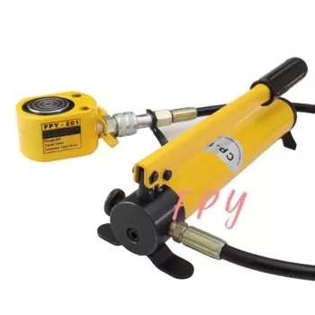 Тонкий гидравлический цилиндр FPY-201 гидравлический подъемный домкрат с CP-180 гидравлический ручной насос