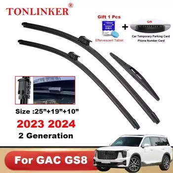 TONLINKER автомобильные щетки стеклоочистителя для GAC GS8 2, поколения 2023 2024 2,0 AT 4WD автомобильные аксессуары резак стеклоочистителя переднего и заднего стекла