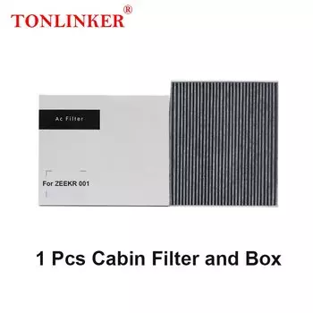 TONLINKER автомобильный салонный фильтр для ZEEKR 001 универсал 2021 кВтч 86 кВт/ч 2022 2023 2024 фильтр с активированным углем автомобильные аксессуары