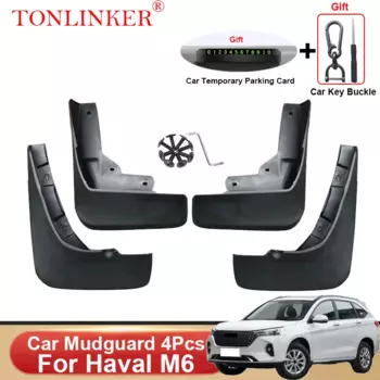 Автомобильные Брызговики TONLINKER для GWM Haval M6 Suv 2022, 2023, брызговики, передние и задние детали