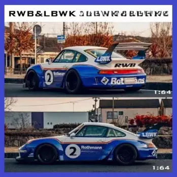Топ 1:64 RWB LBWK Rothmans /Motozolo Limited699 литая модель автомобиля