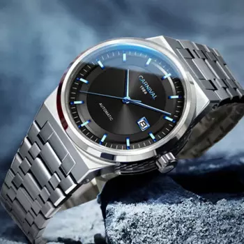 Топ Бренд роскошные карнавал механические мужские часы MIYOTA автоматические сапфировые часы мужские водонепроницаемые Relogios Masculino Montre Homme