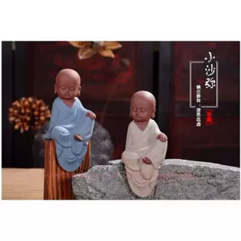 Топ уникальный # чудесное духовное Искусство # Буддизм Будда Чан дао маленький монах песочный фарфор художественная глиняная посуда статуя
