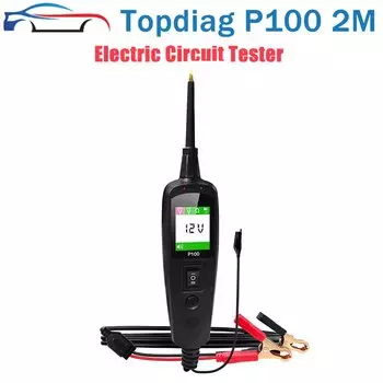 TopDiag P100 Тестер электрических цепей Power Scan OBD2 Тестер батарей OBD Автомобильная диагностика Инструменты для авторемонта P100 2M pk jdiag P200