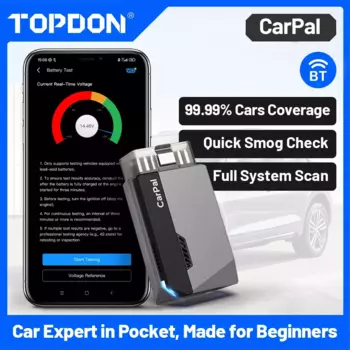 TOPDON Carpal OBD2 сканер для автомобиля, инструмент для диагностики всех систем, проверка здоровья автомобиля, проверка смога, проверка батареи, IOS Android BT 5,0