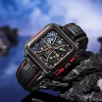 TOPHILL супер светящиеся мужские полые автоматические механические часы для мужчин 28D0 с автоматическим механизмом сапфировые наручные часы водонепроницаемые