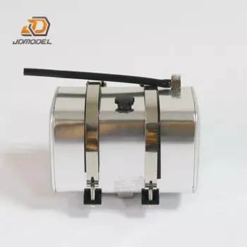 Топливные баки JDM 80 мм 120 мм из алюминиевого сплава для Tamiya Lesu Scania Man Actros Volvo, автозапчасти, радиоуправляемый грузовик, прицеп, самосвал