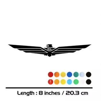 Топливный бак мотоцикла колес шлем с обтекателем мотобайк тела Стикеры GL Знак логотипа наклейки для HONDA GL 1800 1000 500 400 125 GL1800