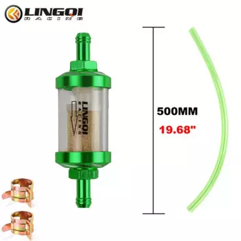 Топливный фильтр для питбайка LESQUE, жидкие бензиновые фильтры, трубка с медным сердечником 8 мм для мотоцикла, квадроцикла, картинга, запчасти для внедорожников