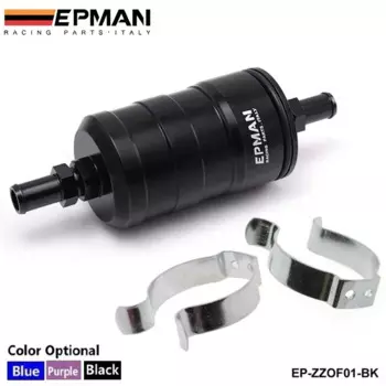 Топливный фильтр EPMAN Racing UNI Competition, 10 микрон, бумажный фильтр в комплекте (синий, черный, фиолетовый) EP-ZZOF01