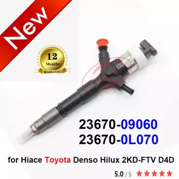 Топливный инжектор 23670-0L070, 2367009060 подлинный топливный инжектор 236700L070 23670-09060 для Hiace Toyota Denso Hilux 2KD-FTV D4D