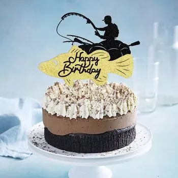 Топпер для торта "Рыбак" Jeyomerry