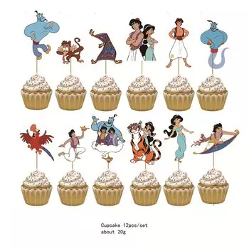 Топперы для кексов Aladdin 12 шт.