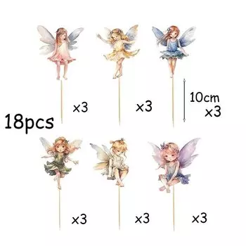 Топперы для торта "Бабочка", "Фея" MicroPlush