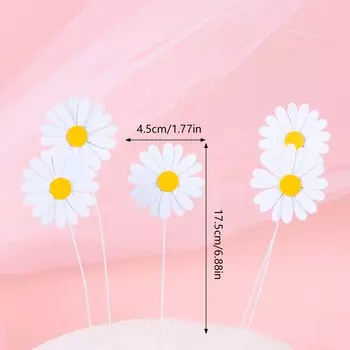 Топперы для торта ромашка картон cyuan