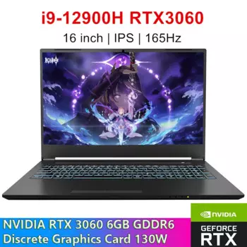 Topton L8 новый игровой ноутбук i9 12900H i7 NVIDIA RTX 3060 6G 16 Дюймов 165 Гц IPS Windows 11 PCIE4.0 ноутбук геймбук WiFi6 BT5.2