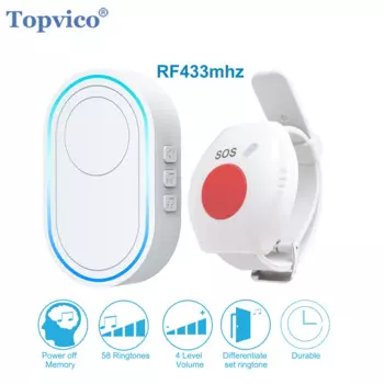 Беспроводная тревожная кнопка TOPVICO TP-331RF