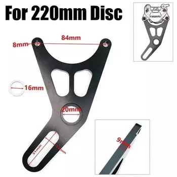 Тормозной суппорт для мотоцикла, 84 мм, передний и задний тормозной суппорт с переходным кронштейном, 2 поршня для Yamaha Fuxi JOG