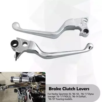 Тормозные сцепления для мотоцикла хромированные ручные Тормозные ручки для Harley Sportster XL 1200 883 Dyna Softail Touring FLHR FLHT