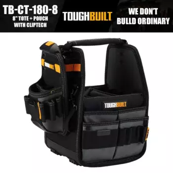 ToughBuilt 8" Tote + Pouch сумка для инструментов