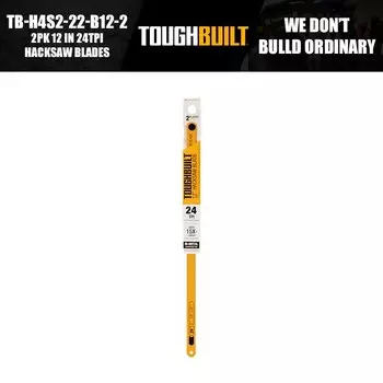 ToughBuilt Лезвия для ножовки 12 дюймов 24TPI 2 шт.